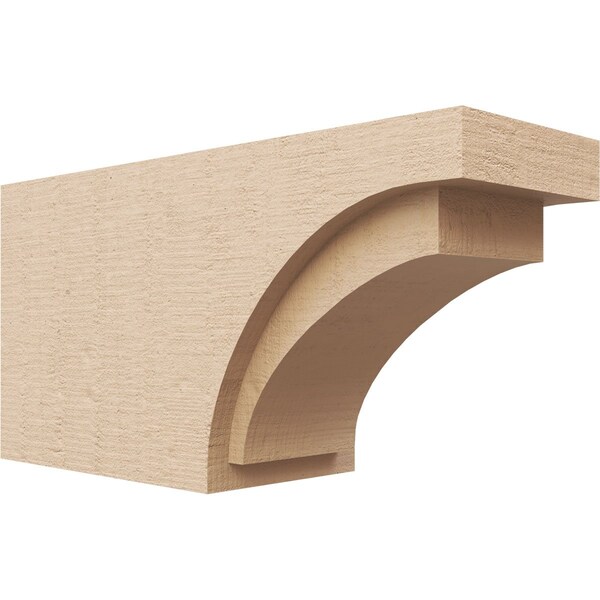 Ekena Millwork 4in. W x 6in. H x 12in. L Rivera Woodgrain TimberThane Rafter Tail, Primed Tan RFTUR04X06X12RIVRCPR - main